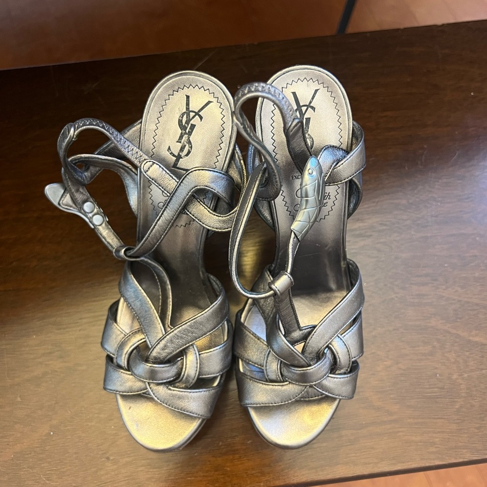 YSL for Saks tribute platform heel